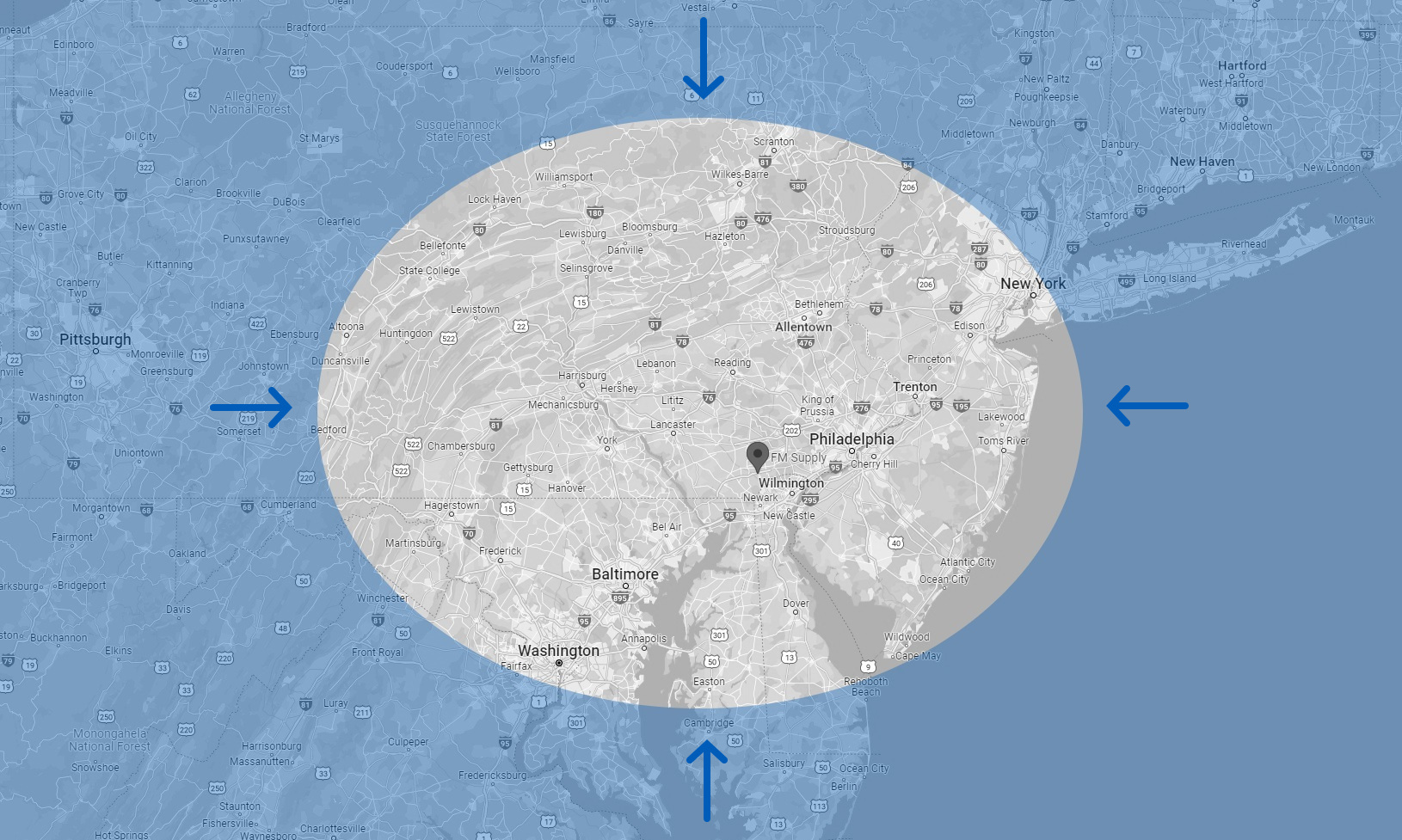 FM Supply Service Area